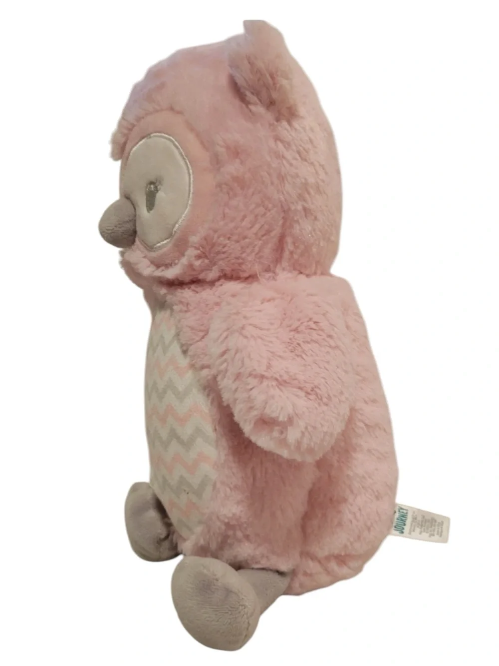 LITTLE JOURNEY 10” Musical Plush Owl Stuffed Animal — Plays “Go to Sleep”